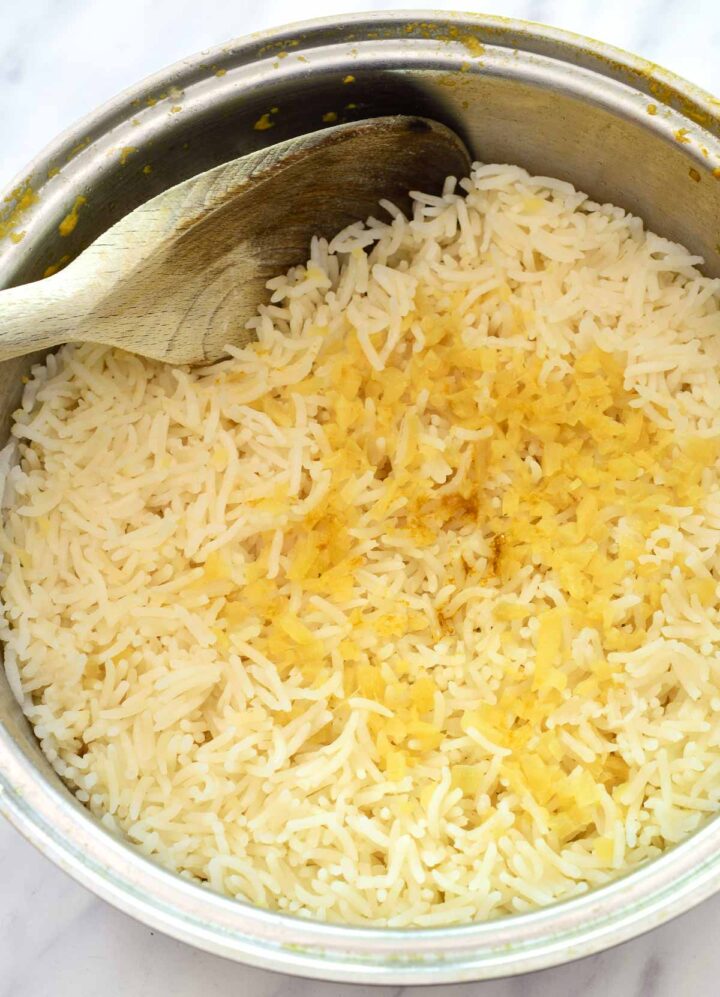 Ginger Rice - The Stingy Vegan